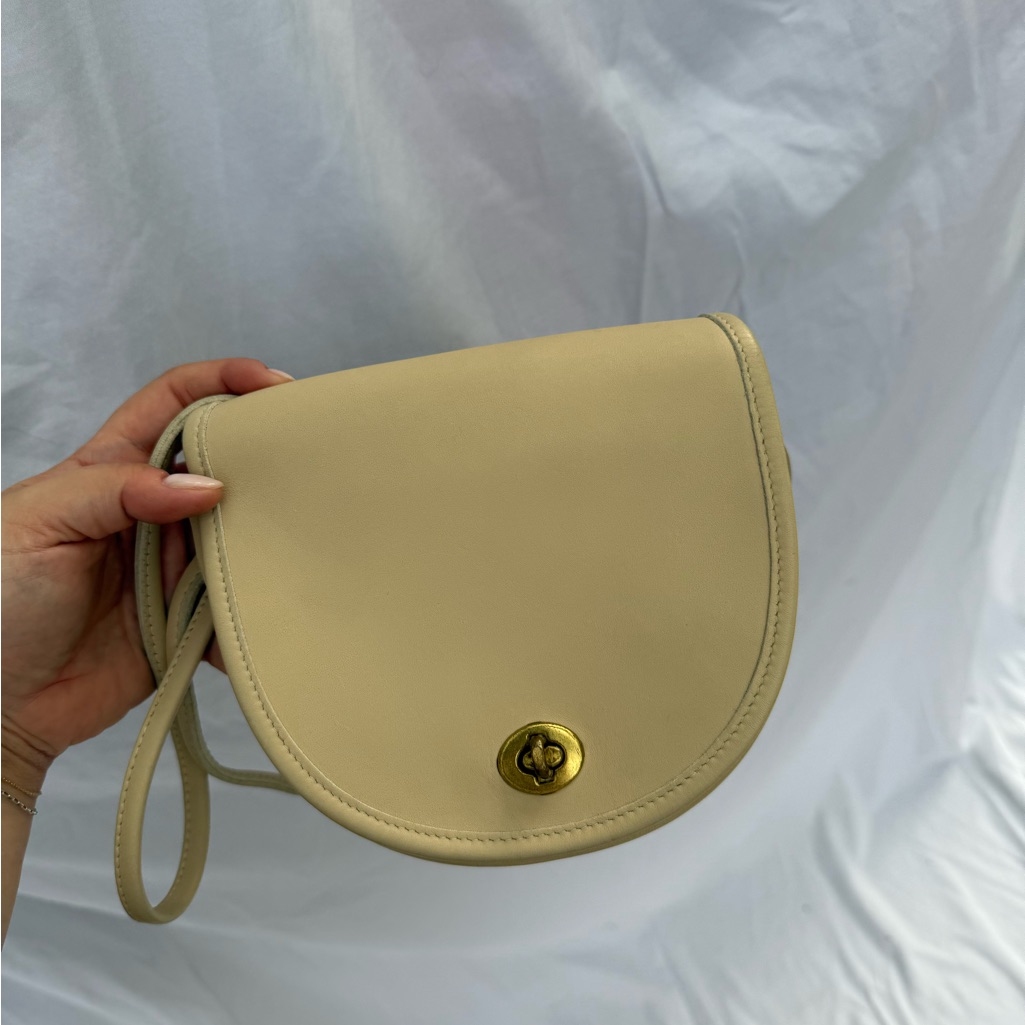 Vintage Coach Mini Bag In ‘Bone’